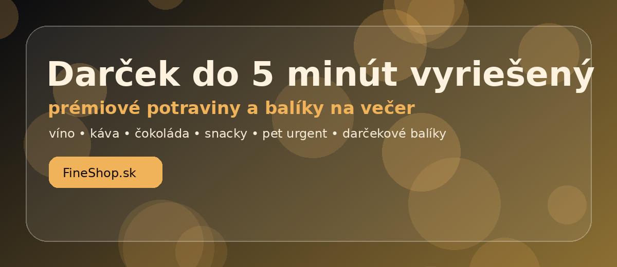 FineShop večerné darčekové balíky