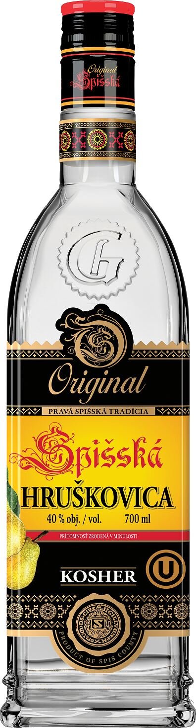 Originál Spišská Kosher Hruškovica 40% 0,7L