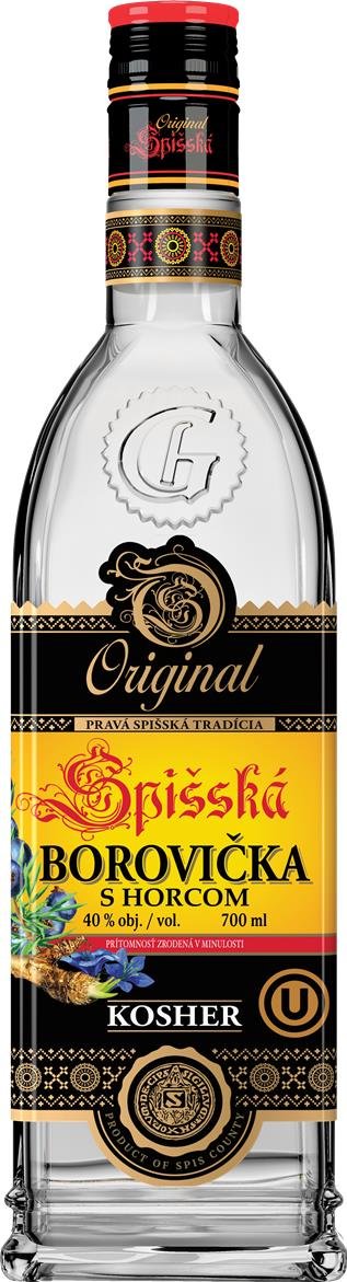 Originál Spišská Kosher Borovička s Horcom 40% 0,7L