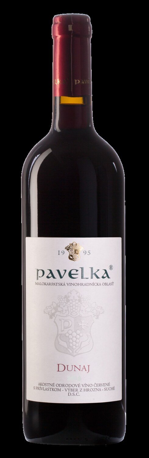 Víno Pavelka Dunaj 0,75L výber z hrozna červené suché