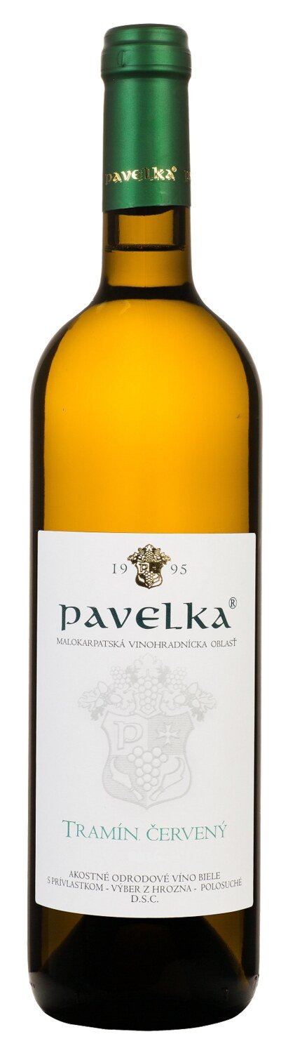 Víno Pavelka Tramín Červený 0,75L výber z hrozna biele polosuché