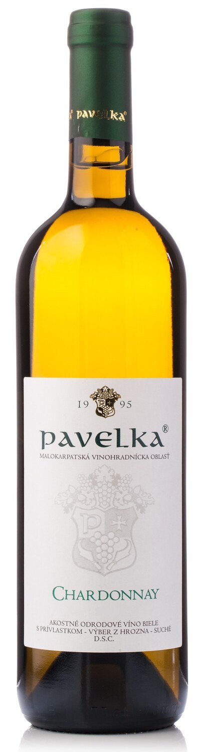 Vino Pavelka Chardonnay biele suché 0,75L