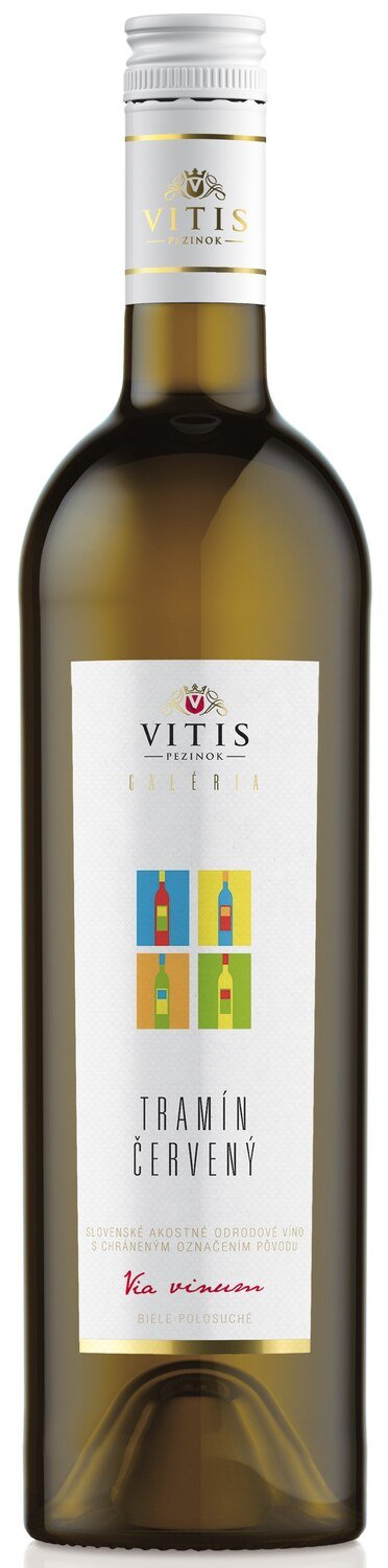 Víno Vitis Tramín červený biele polosuché 0,75L