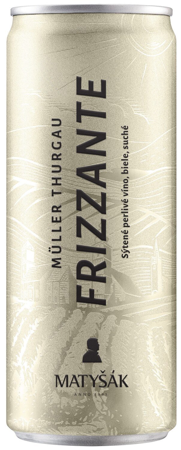 Víno Matyšák Frizzante Müller Thurgau sýtené perlivé, biele suché 0,25L