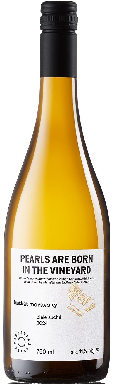 Víno Karpatská Perla Muškát Moravský 0,75L