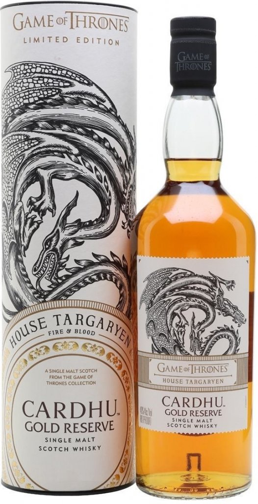 Whisky Cardhu Game Of Thrones House Targaryen Single Malt 40% 0,7L tuba