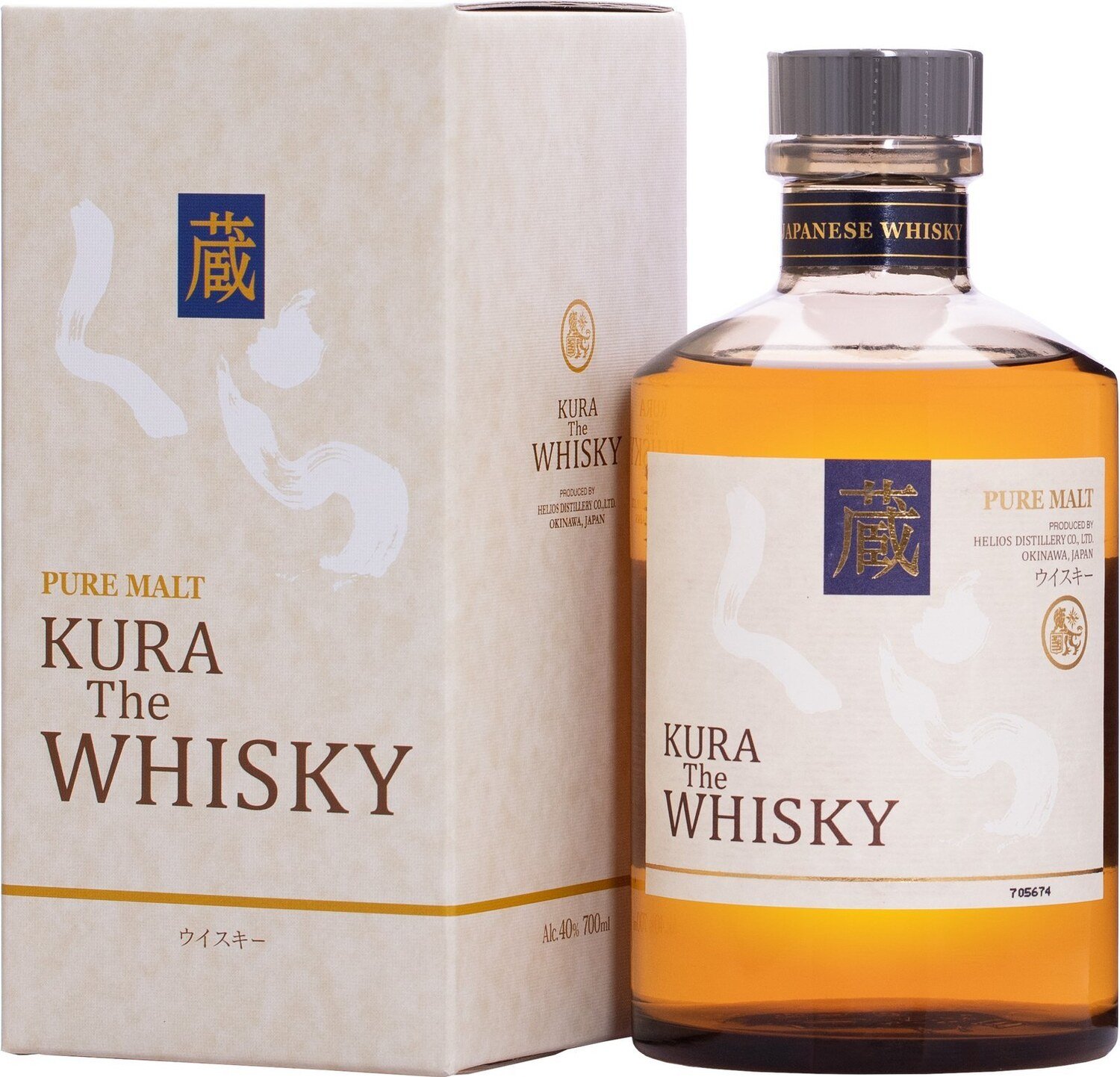 Whisky Kura Pure Malt 40% 0,7L kartón