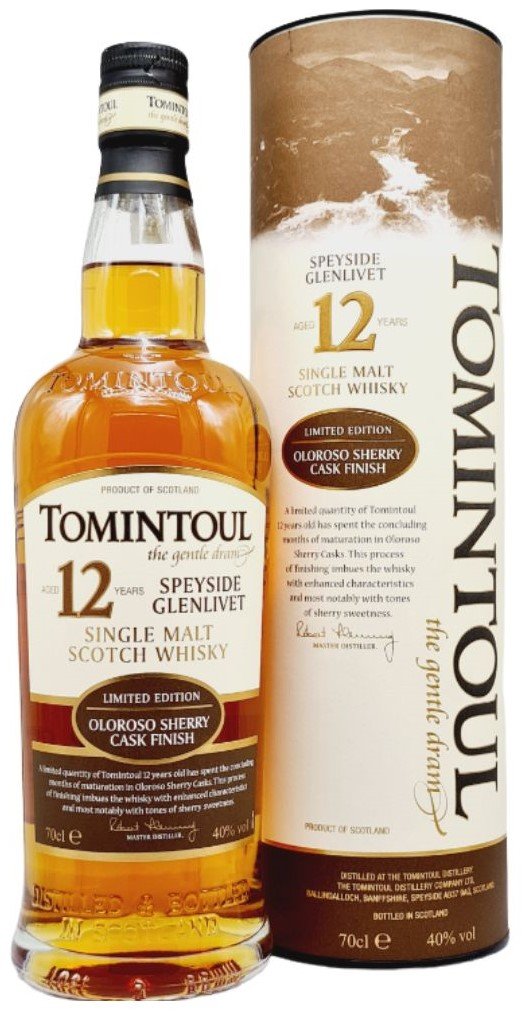 Whisky Tomintoul 12y 40% 0,7L