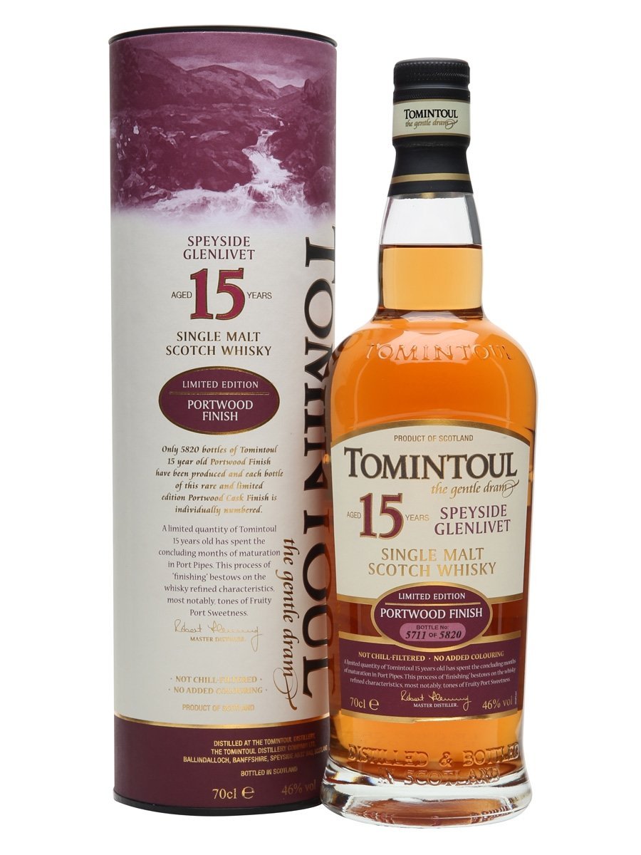 Whisky Tomintoul 15y Portwood Finish 46% 0,7L